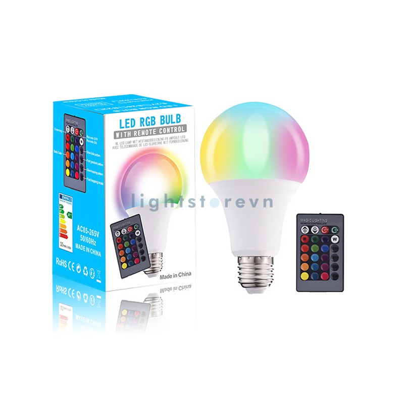 Bóng đèn led nhiều màu sắc E27 dòng điện 85-265V trang trí tiện dụng