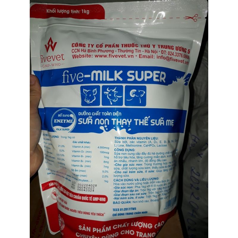 1kg sữa non cho chó mèo lợn heo con dê cừu trâu bò bê nghé tha,y th,e sữa mẹ, thơm ngon bổ dưỡng, vitamin thú y