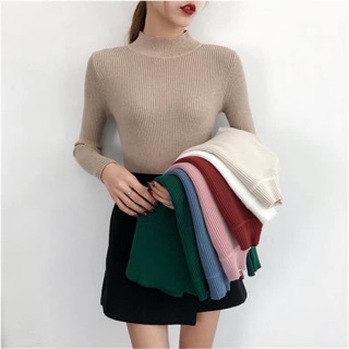 Áo len tăm cổ 3p trơn