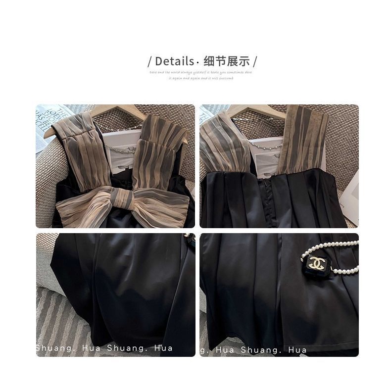 Đầm hai dây nhỏ nhắn phong cách mùa hè nước Pháp 2022