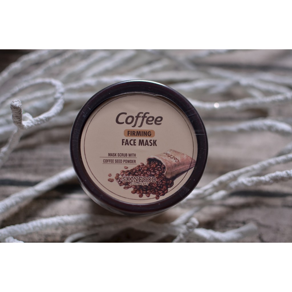 Tẩy tế bào chết từ hạt cà phê xay nhuyễn và đường đen Coffee firming Face mask