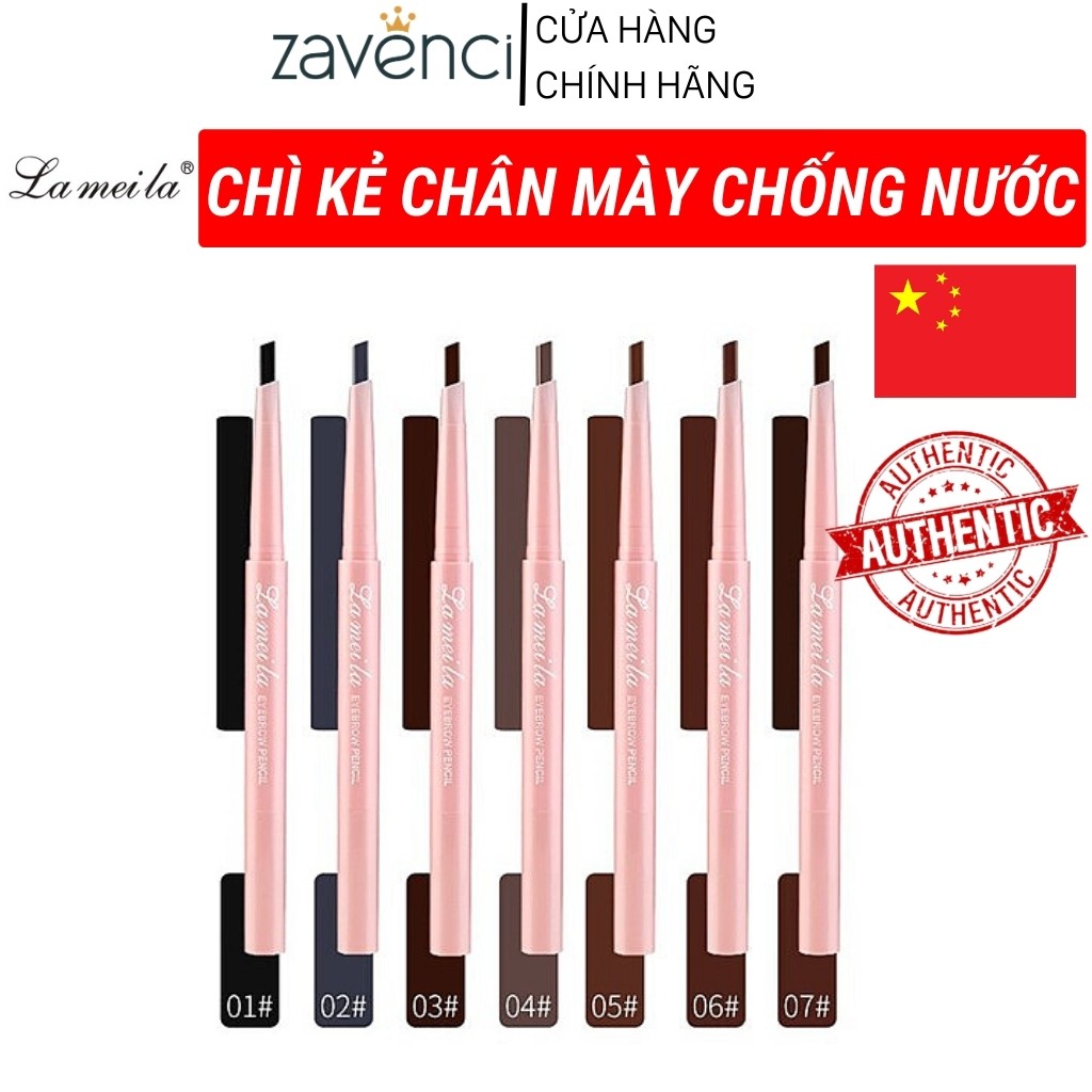 Chì Kẻ Mày LA MEI LA 2 Đầu Chống Trôi Nước