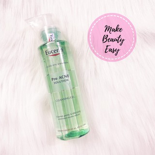[HÀNG CHÍNH HÃNG] Sữa Rửa Mặt Eucerin Cho Da Nhờn Mụn Eucerin Pro ACNE Solution Cleansing Gel 200ML - 400ML