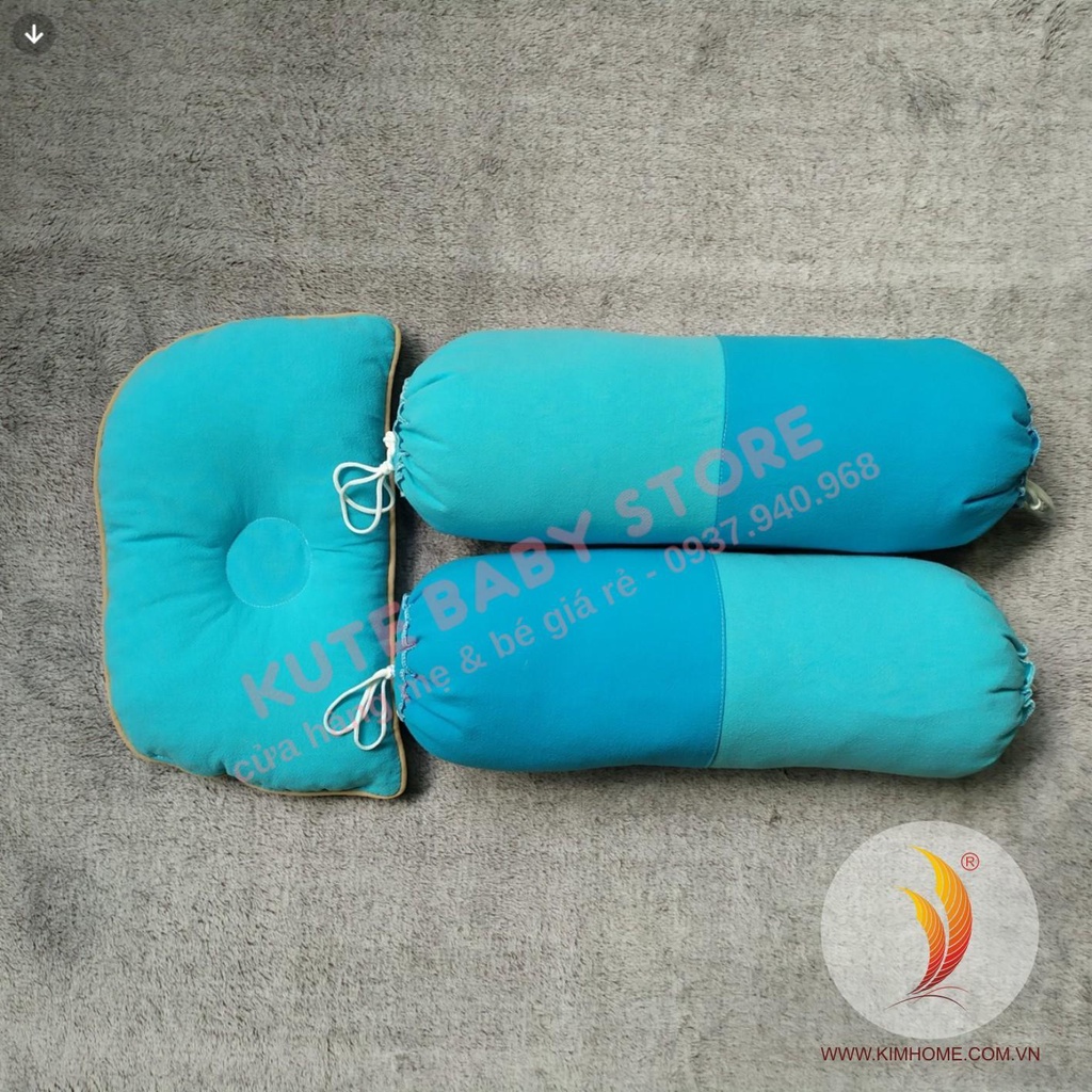 Set nệm gối sơ sinh kim home