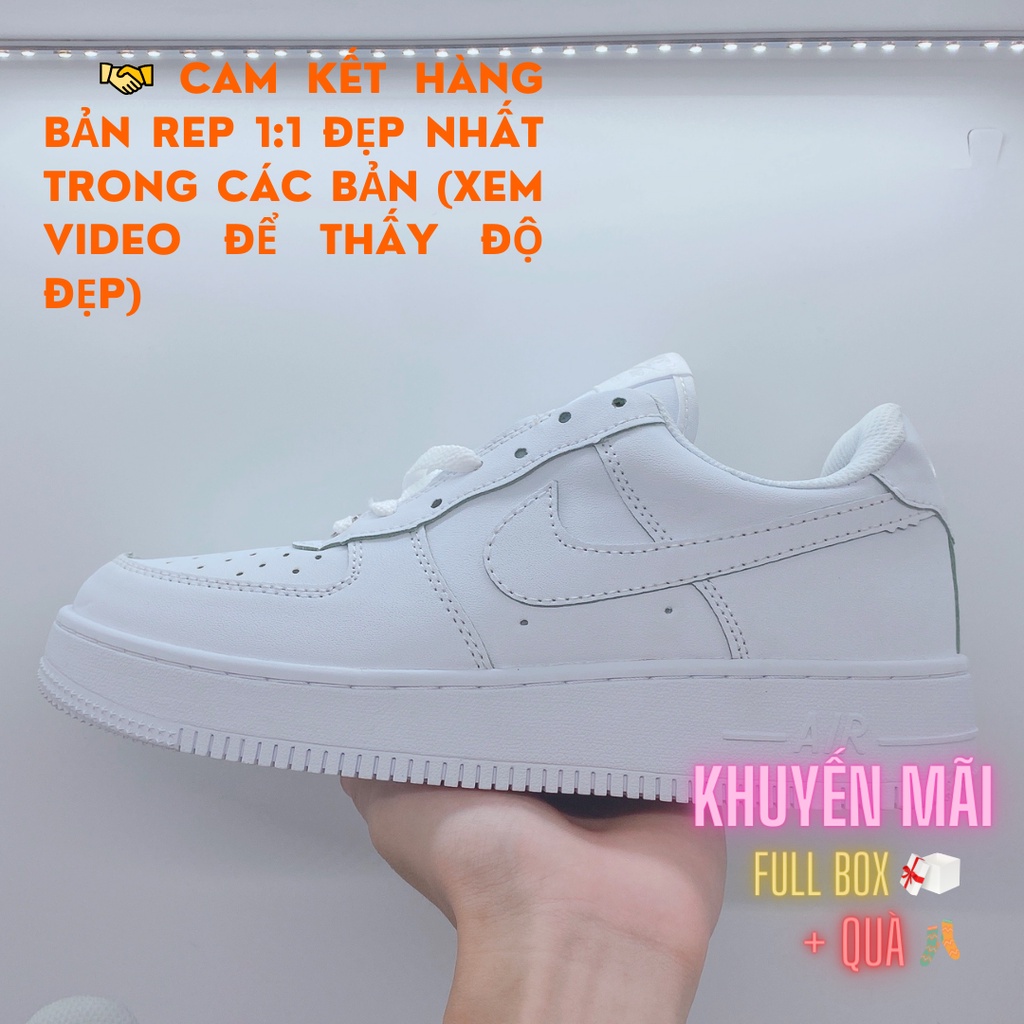 [Full Box] Giày thể thao nam nữ Sneaker AF1 Cổ Thấp HOT TRẮNG Chuẩn Full Size Hot Trend 2021