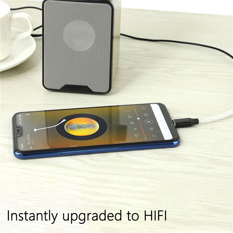 Dây Cáp Chuyển Đổi Âm Thanh JM04PRO Realtek ALC5686DAC Type C Sang 3.5 Cho Huawei Meizu