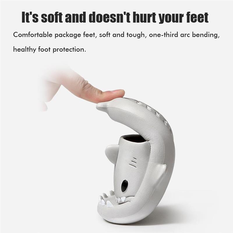 Dép Đi Trong Nhà Hình Cá Mập Đế Dày 4cm 1.0Cm Chống Trượt Thoáng Khí Thời Trang Mùa Hè Cho Bé