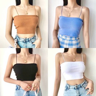 ÁO CROPTOP 2 DÂY ULZZANG LÊN FORM BAO CHUẨN
