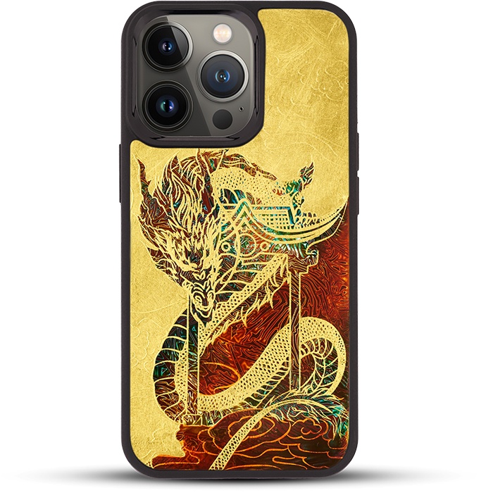Ốp điện thoại cho iPhone 13 Pro / 13 Pro Max mẫu Rồng Phương Đông thương hiệu La Sonmai