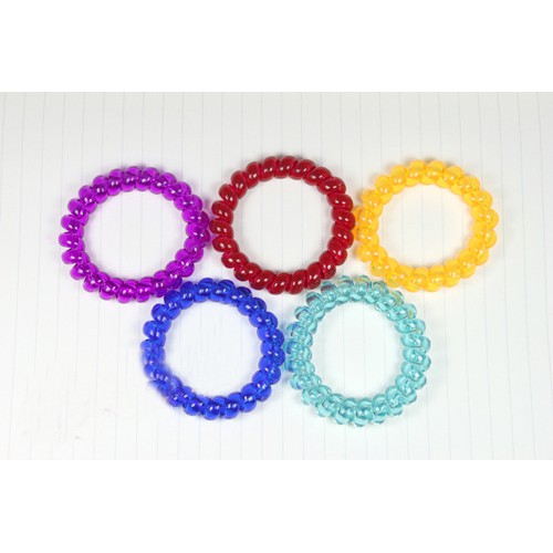 Cột Tóc Nhựa Dẻo Nhiều Màu Sắc Giá Rẻ MS: CT7 - MÀU ĐEN - Hưng Long PC