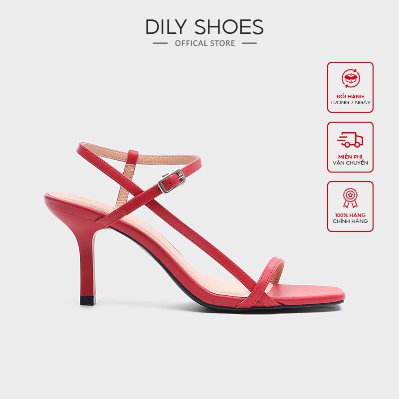 Giày Sandal DILY Phối Dây Thời Trang Gót Nhọn Cao 7cm_AA0192