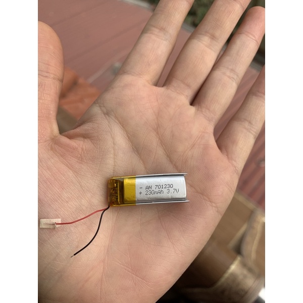 Pin Li-Po 3.7V - 701230 dung lượng 230 mAh dùng thay thế pin cho dock sạc tai nghe blutooth PRO