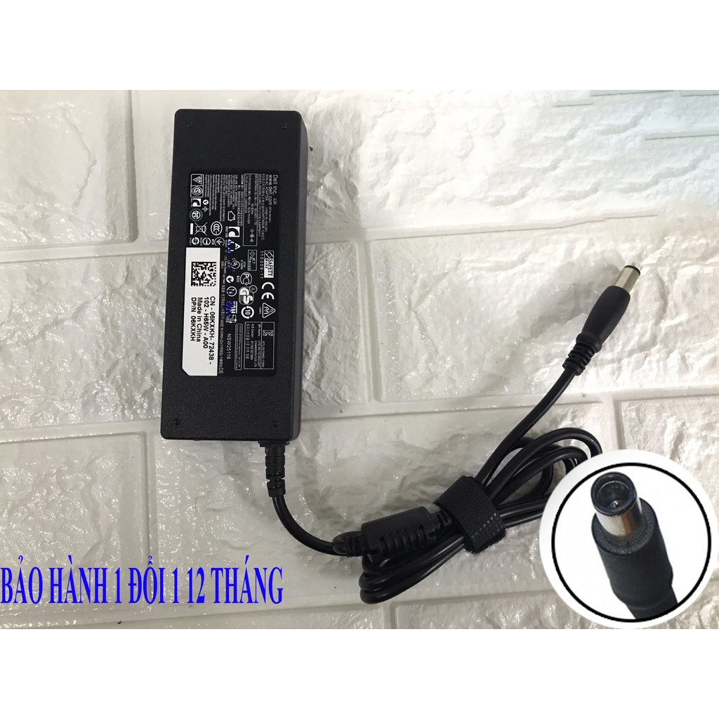 Sạc Laptop Dell Inspiron 15 3542, N3542, N3542A, N3542B Adapter , Sạc Laptop Dell 19.5V 4.62A (90w) Chân Kim To ZIN