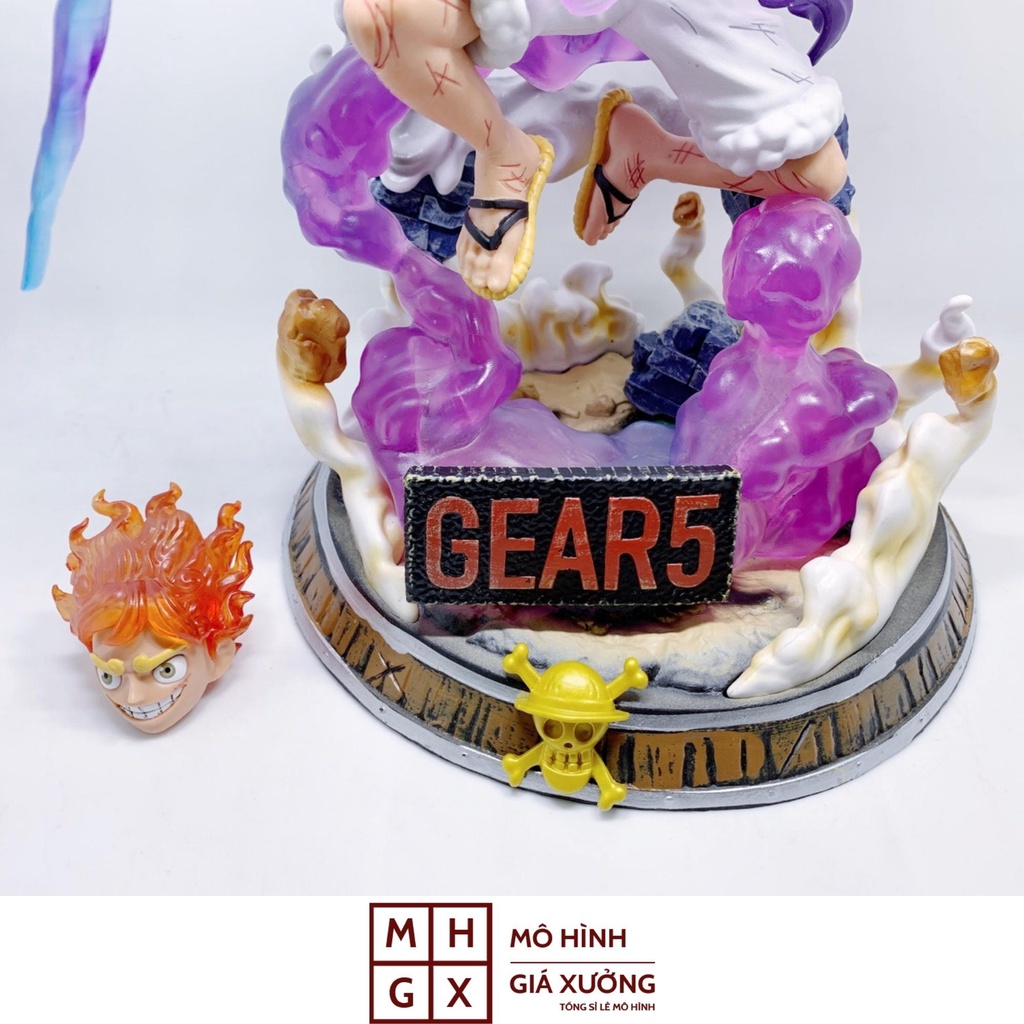 Mô Hình One Piece Luffy trạng thái Gear 5 Chiến đấu cực chất . Cao 36cm , nặng 3kg.Figure One Piece. mô hình giá xưởng