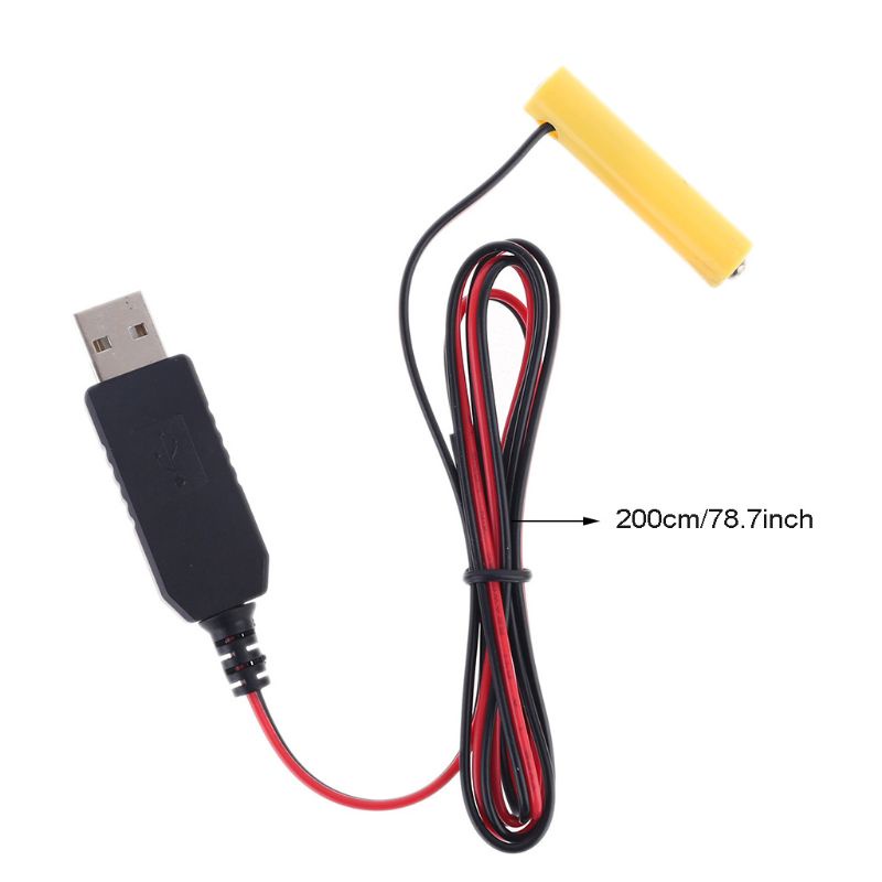 Dây Cáp Nguồn USB LR03 AAA Thay Thế 1 Đến 4 Pin AAA 1 5V Chuyên Dụng Cho Đèn Pin Đồ Chơi