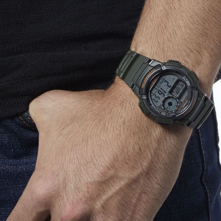 Đồng hồ nam dây nhựa Casio chính hãng AE-1000W-3AVDF