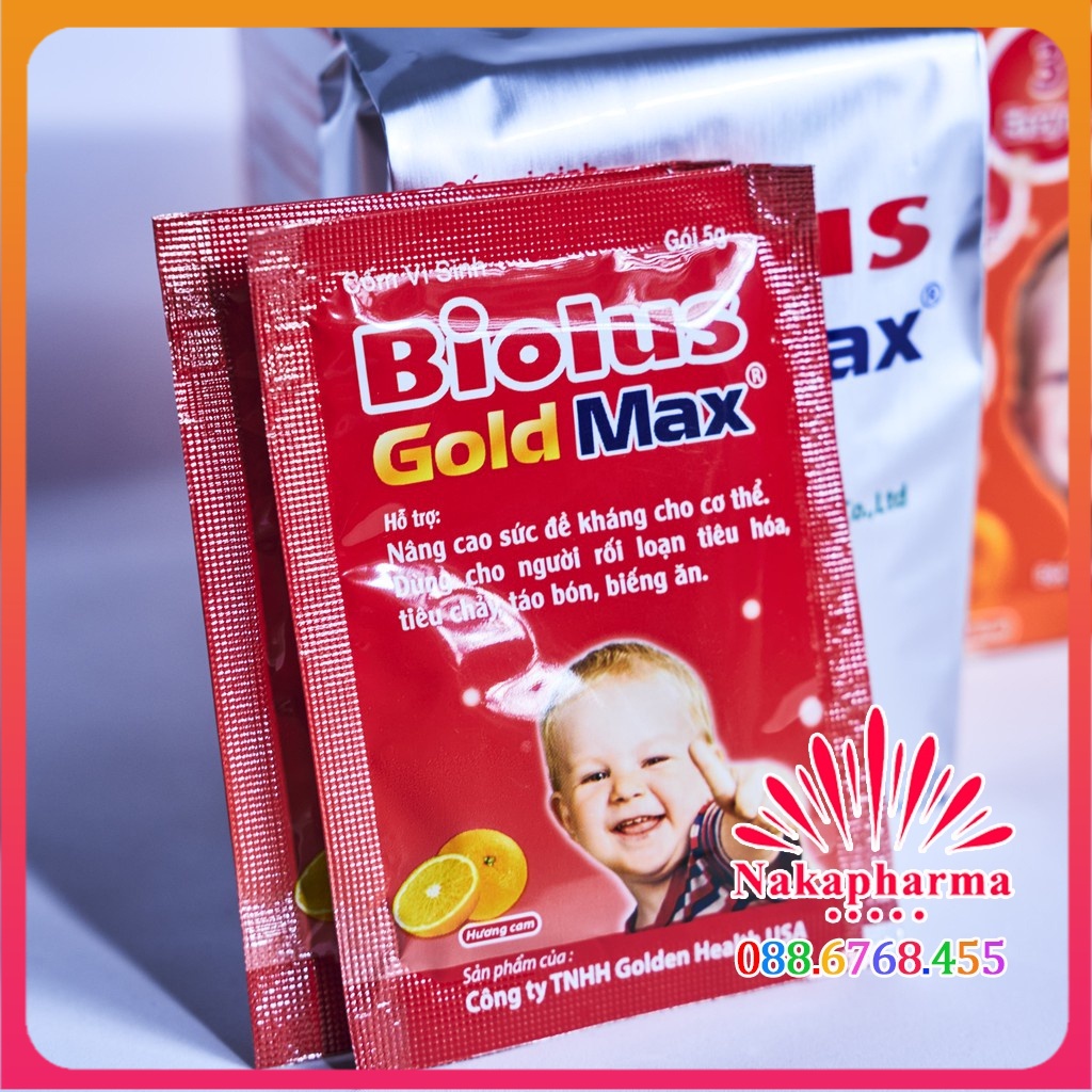 Cốm lợi khuẩn Biolus Gold Max Golden Health USA – Giúp bổ sung men vi sinh, tăng hấp thu, giảm rối loạn tiêu hóa,
