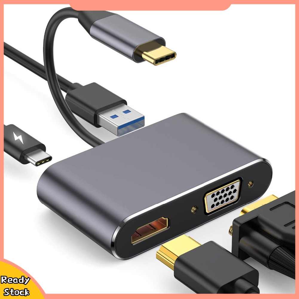 Đầu Chuyển Đổi Từ Cổng Type C Sang Hdmi 4k Vga Usb 3.0