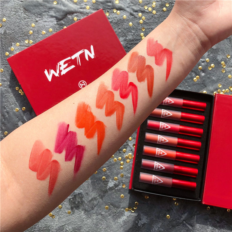 WETN Set 7 cây Son kem lì Lipstick đỏ New York Color