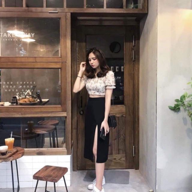 Chân váy chữ A xẻ đùi | BigBuy360 - bigbuy360.vn