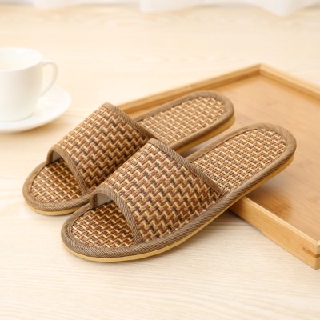 Dép cói đi trong nhà mùa hè  chống trượt mây tre đan