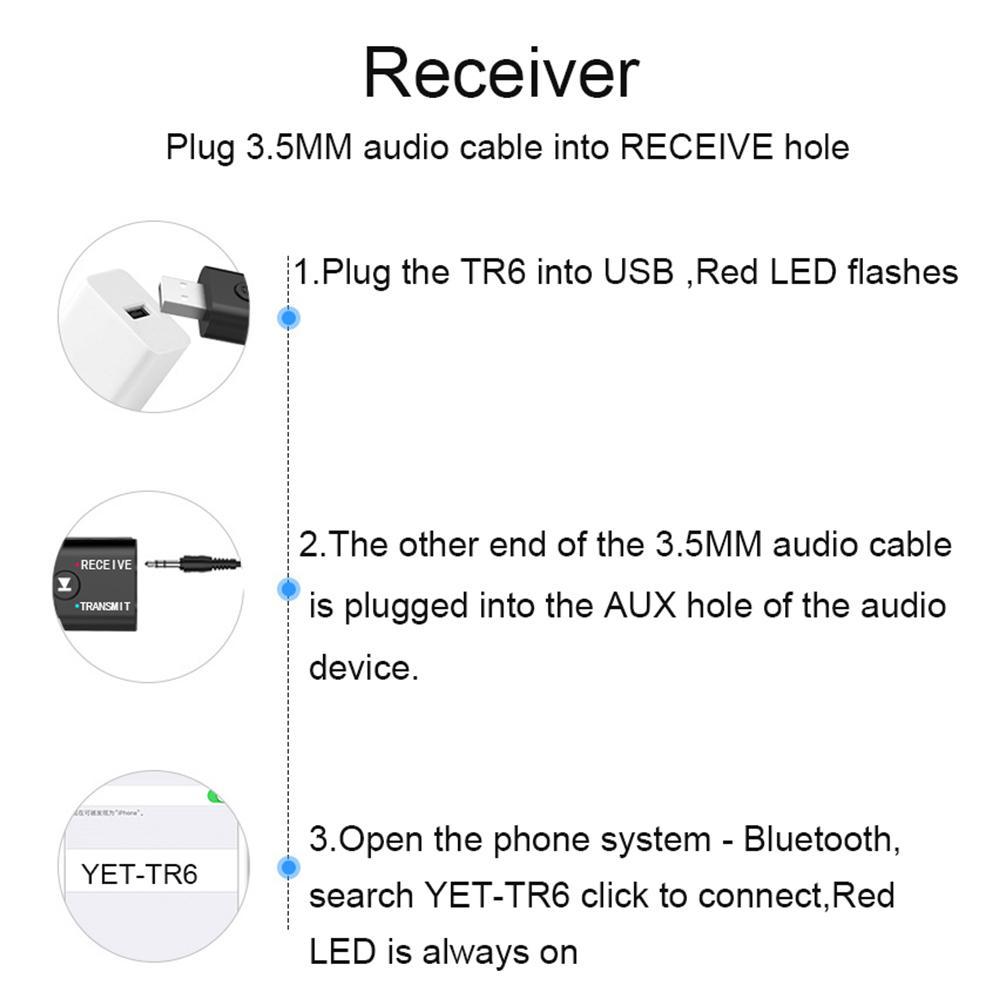 Thiết Bị Nhận Tín Hiệu Âm Thanh Bluetooth V5.0 Giắc Cắm 3.5mm / Lcd Chuyên Dụng