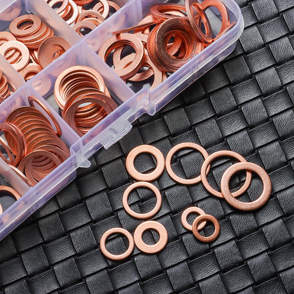Set 200 Vòng Đệm Bằng Đồng Cứng Chuyên Dụng