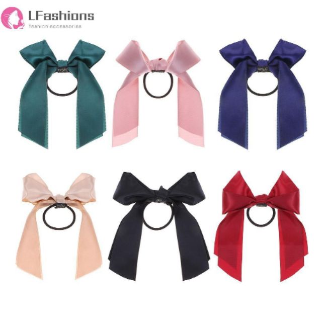 Dây thun cột tóc bằng vải satin lụa.