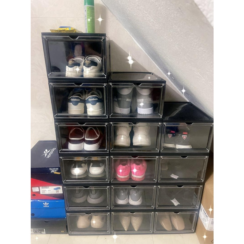 Hộp Đựng Giày Xịn Nhựa Cứng Nắp Nam Châm, Hộp Đựng Giày Nhựa Size Lớn