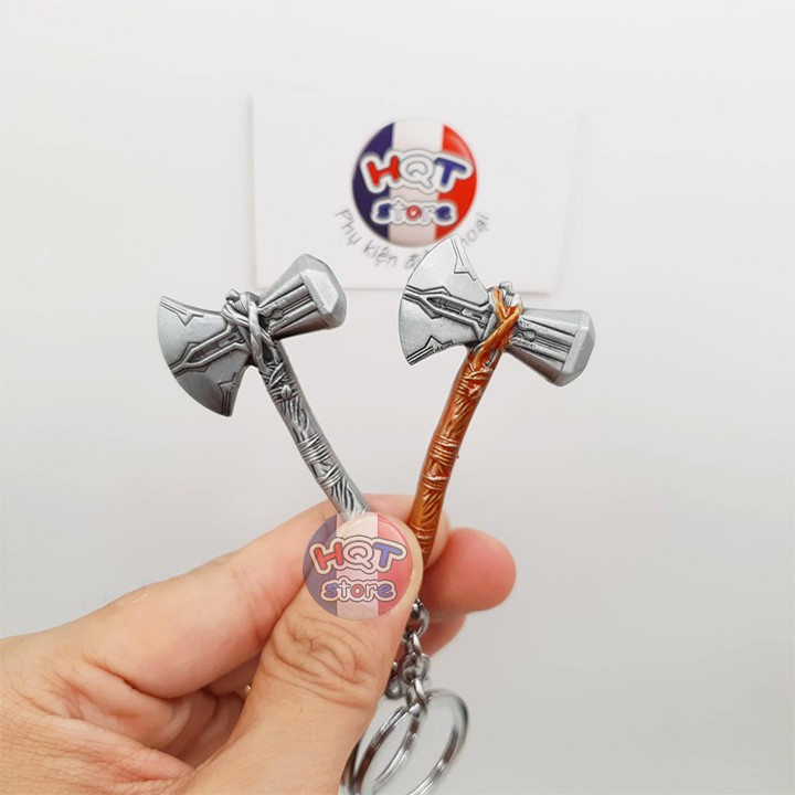 Móc khóa búa rìu Thor StormBreaker 6cm hợp kim cao cấp