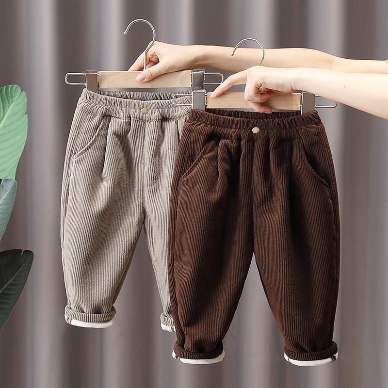 Quần dài nhung dày giữ ấm thời trang dành cho bé trai