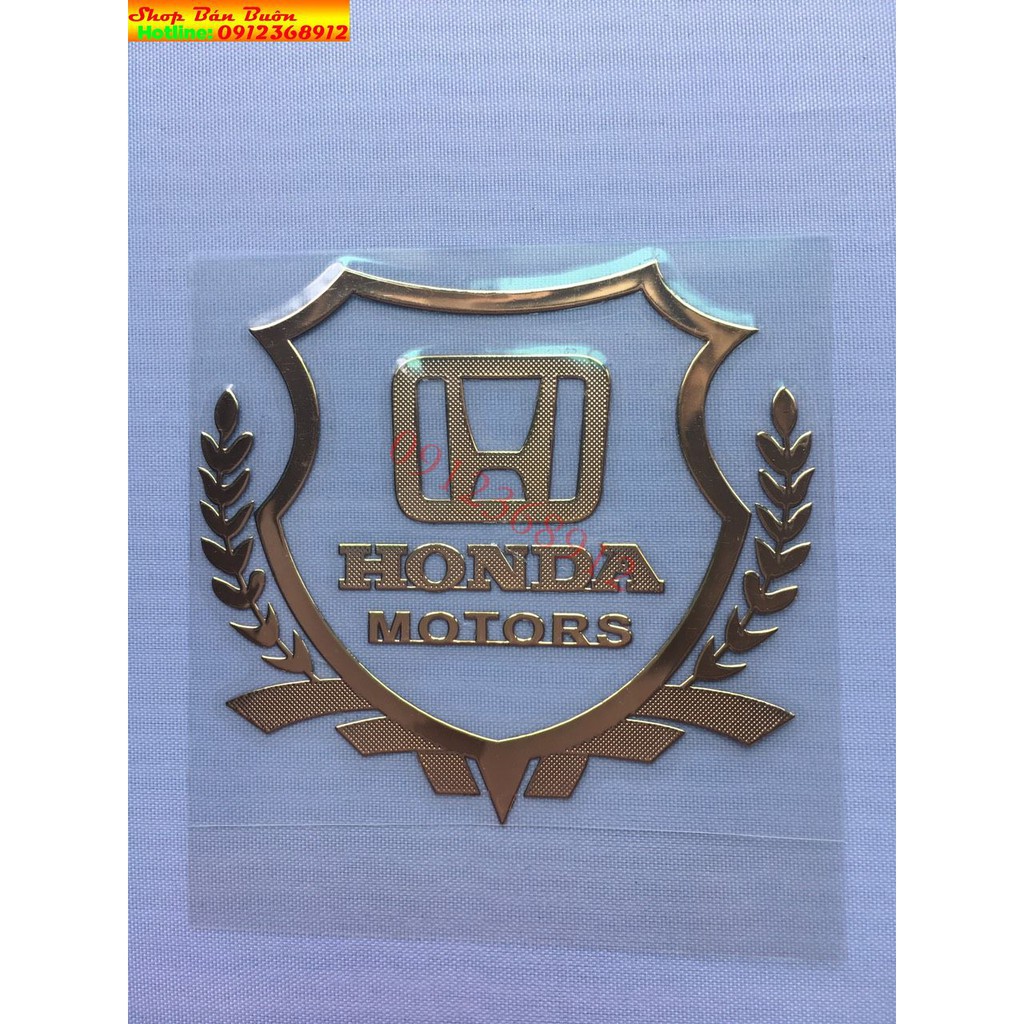 Tem logo honda hàng cao cấp dùng cho ôt , xe máy