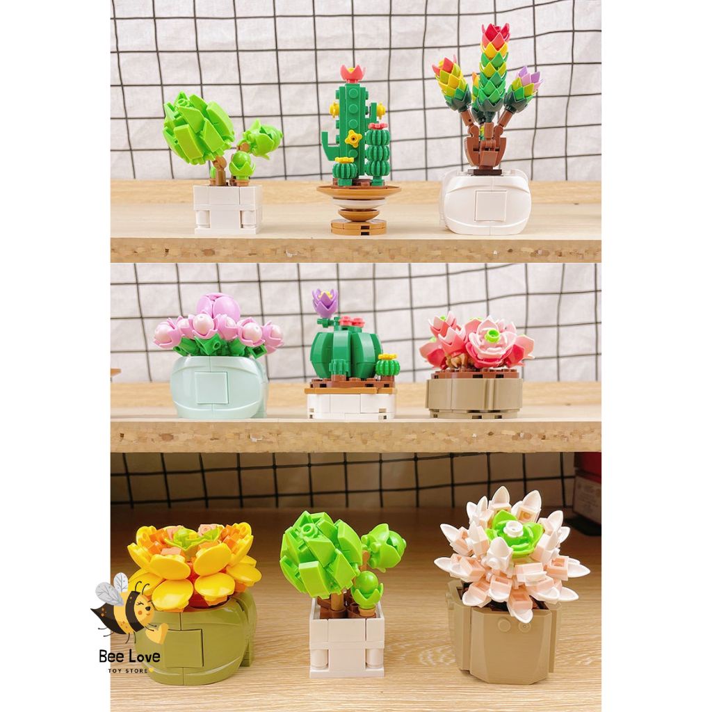 Đồ chơi lắp ráp hoa làm đồ chơi xếp hình cho bé vừa là đồ trang trí nhà cửa cho mẹ