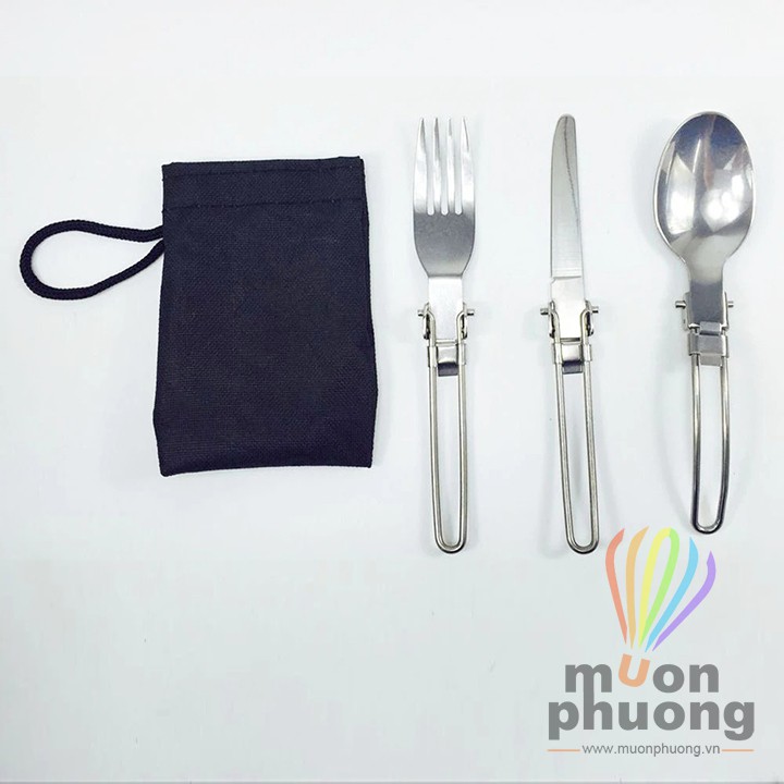 Bộ dao muỗng nĩa xếp cắm trại dã ngoại - MUÔN PHƯƠNG SHOP