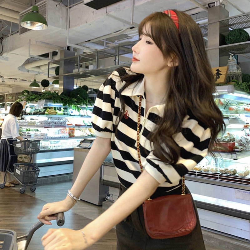 NRVP Áo Thun Ngắn Tay Dáng Rộng Thời Trang Đường Phố Hàn Quốc Cho Nữ