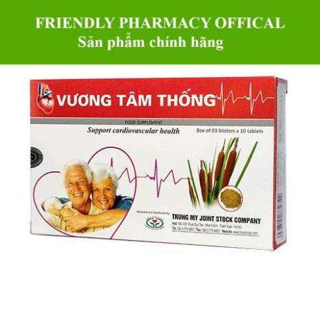 Vương Tâm Thống - Hỗ trợ phòng ngừa xơ vữa động mạch (Hộp 30 viên)