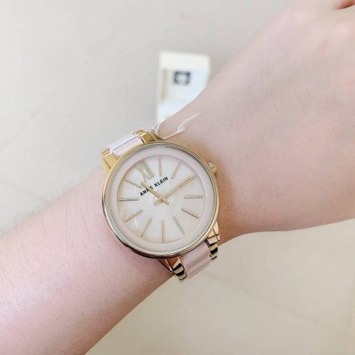 Đồng hồ đeo tay nữ, chính hãng Anne Klein AK/1412IVGB. Đồng hồ thời trang authentic cao cấp. Bảo hành 12 tháng