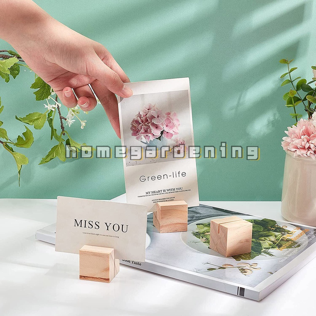Giá Đỡ Kẹp Ảnh/ Số Bàn Bằng Gỗ Mộc Mạc Trang Trí Sự Kiện