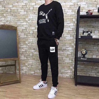 FREESHIP 99K TOÀN QUỐC_ Đồ bộ nỉ bông nam in Puma cá tính trẻ trung kèm ảnh thật .