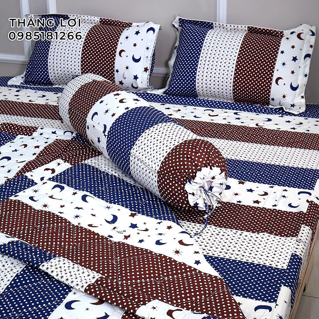 Drap Cotton 100% Thắng Lợi chính hãng Mẫu C546 IN LOGO THẮNG LỢI vệ sinh dễ dàng.