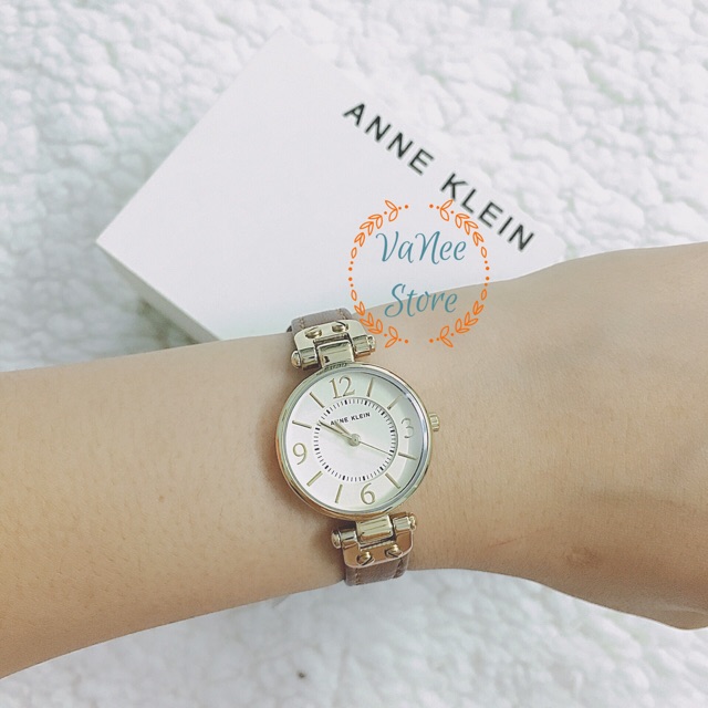 Đồng hồ nữ dây da nâu ANNE KLEIN 109442CHHY