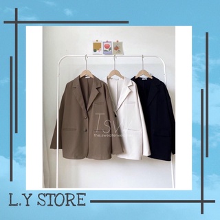 Áo vest Blazer trơn hàn quốc 3 màu: Trắng be/ Nâu/ Đen