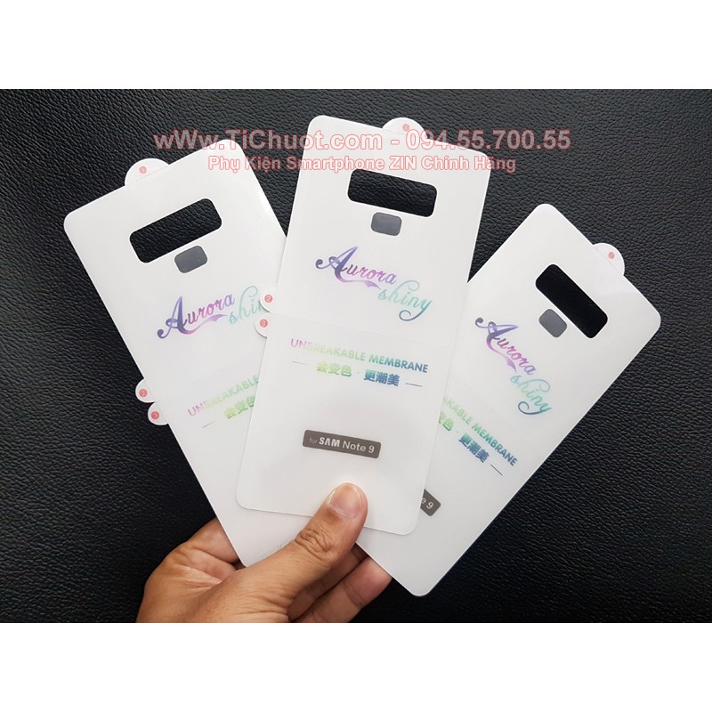 [Mặt Sau] Dán Dẻo PPF Samsung Note 9 Cường Lực Dẻo Trong Suốt