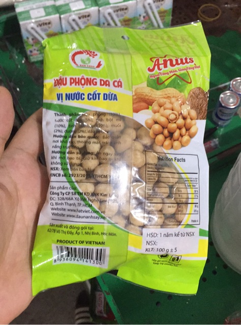 Đậu phộng da cá vị nước cốt dừa 100g