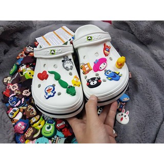 Dép sục cá sấu Band  CHỐNG NƯỚC Band Trắng, logo chuẩn đét ( tặng 6 sticker xinh xắn )
