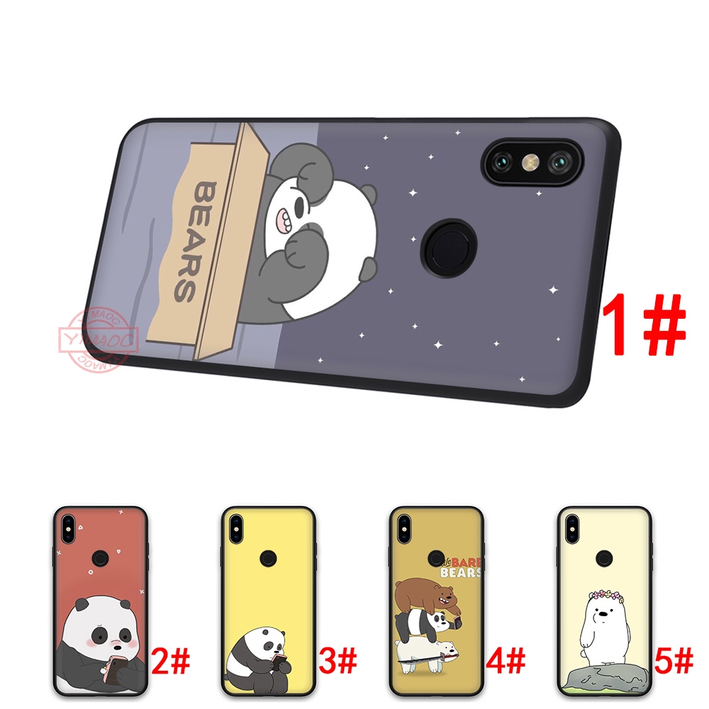 Ốp điện thoại in hình gấu We Bare Bears cho Xiaomi Mi 8 SE 9 SE 8 Lite A1 A2 Lite 5X 6X F1 Max 3