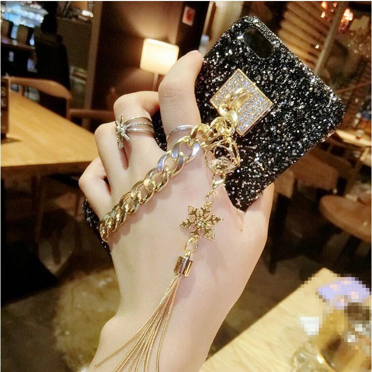 Ốp điện thoại lấp lánh có dây đeo cho Samsung Galaxy J2 J3 J5 J7 Prime PRO J4 J6 PLUS A50 A30 M20 A750 | BigBuy360 - bigbuy360.vn