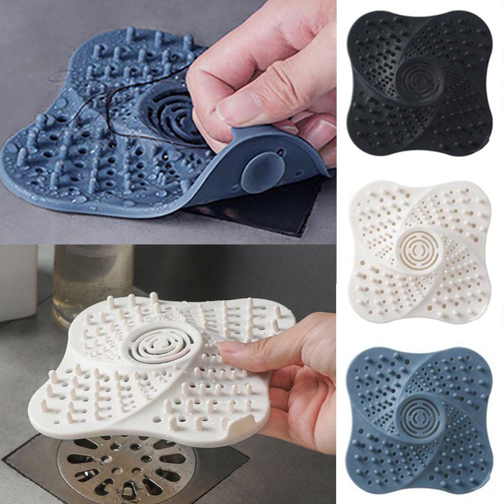 Lưới Silicone Lọc Tóc Chống Tắc Nghẽn Cho Bồn Rửa