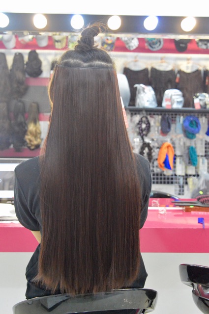 Tóc giả - Tóc kẹp thẳng 60cm siêu dày 200g - KT60