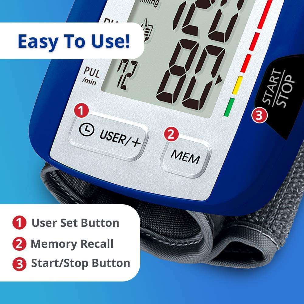 Máy đo huyết áp, máy đo huyết áp điện tử cổ tay USA HoMedics BPW-0200 công nghệ Smart Measure Technology